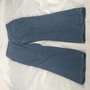 Calvin Klein Blue Denim Flare Rinse Wash Jeans Size 7